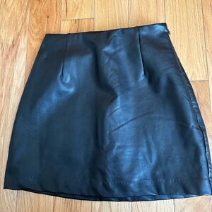 Abercrombie and Fitch Leather Mini Skort